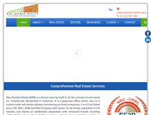Tablet Screenshot of newmumbairealty.com